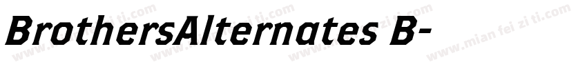 BrothersAlternates B字体转换